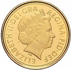 Large Obverse for Half Sovereign 2006 coin