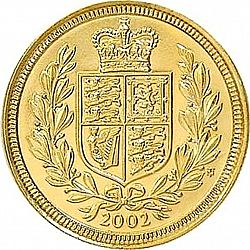 Large Reverse for Half Sovereign 2002 coin
