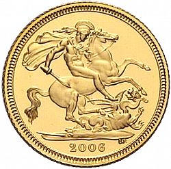 Large Reverse for Half Sovereign 2006 coin