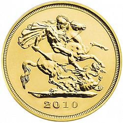 Large Reverse for Half Sovereign 2010 coin