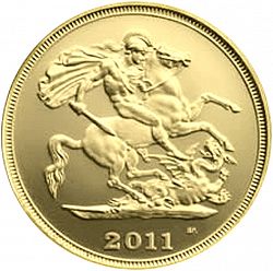 Large Reverse for Half Sovereign 2011 coin