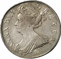 Large Obverse for Halfcrown 1708 coin