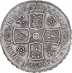 Large Reverse for Halfcrown 1706 coin