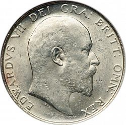 Large Obverse for Halfcrown 1907 coin
