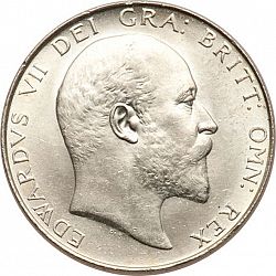 Large Obverse for Halfcrown 1910 coin
