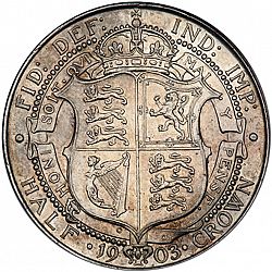 Large Reverse for Halfcrown 1903 coin