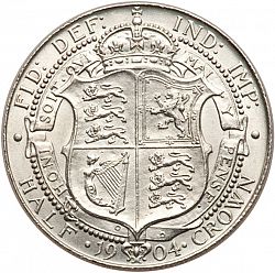 Large Reverse for Halfcrown 1904 coin