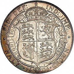 Large Reverse for Halfcrown 1906 coin