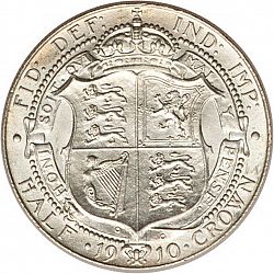Large Reverse for Halfcrown 1910 coin