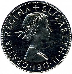 Large Obverse for Halfcrown 1970 coin