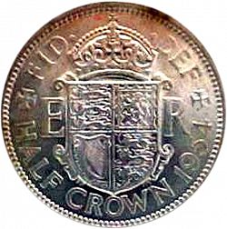 Large Reverse for Halfcrown 1954 coin