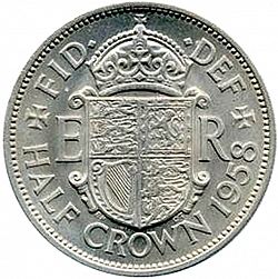Large Reverse for Halfcrown 1958 coin