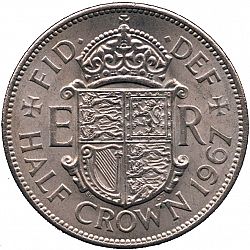 Large Reverse for Halfcrown 1967 coin