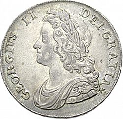 Large Obverse for Halfcrown 1739 coin