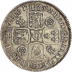 Large Reverse for Halfcrown 1732 coin