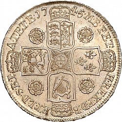 Large Reverse for Halfcrown 1745 coin