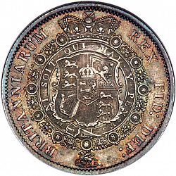 Large Reverse for Halfcrown 1816 coin
