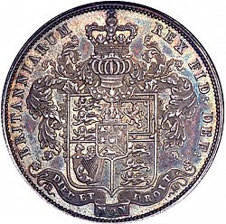 Large Reverse for Halfcrown 1829 coin