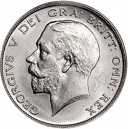 Large Obverse for Halfcrown 1915 coin