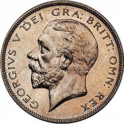 Large Obverse for Halfcrown 1933 coin