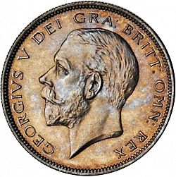 Large Obverse for Halfcrown 1935 coin