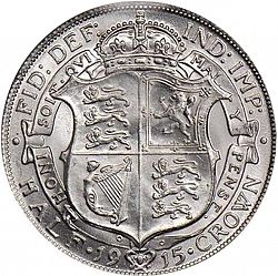 Large Reverse for Halfcrown 1915 coin