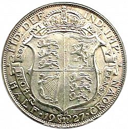 Large Reverse for Halfcrown 1927 coin