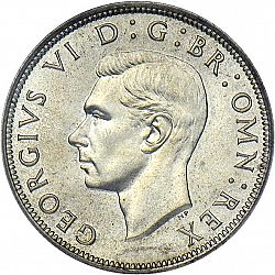 Large Obverse for Halfcrown 1943 coin
