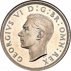 Large Obverse for Halfcrown 1947 coin