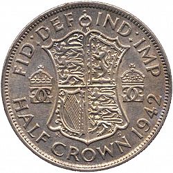 Large Reverse for Halfcrown 1942 coin