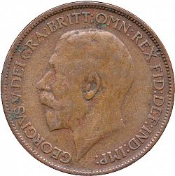 Large Obverse for Halfpenny 1913 coin
