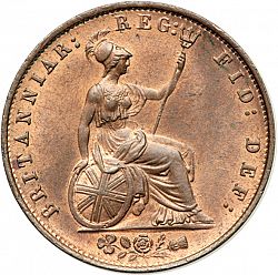 Large Reverse for Halfpenny 1853 coin