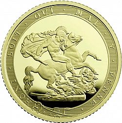Large Reverse for Quarter Sovereign 2017 coin