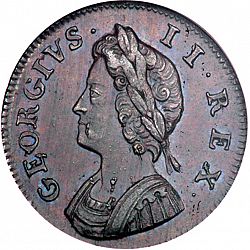 Large Obverse for Farthing 1731 coin