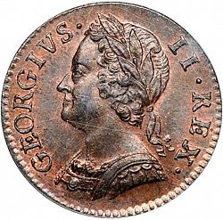 Large Obverse for Farthing 1746 coin