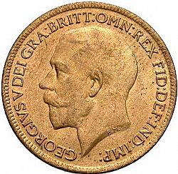 Large Obverse for Farthing 1918 coin