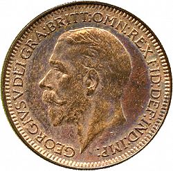 Large Obverse for Farthing 1930 coin