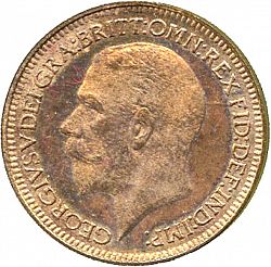 Large Obverse for Farthing 1933 coin