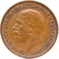 Large Obverse for Farthing 1936 coin