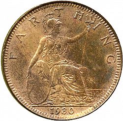 Large Reverse for Farthing 1930 coin