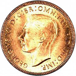 Large Obverse for Farthing 1946 coin