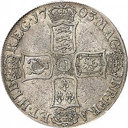 Large Reverse for Crown 1703 coin