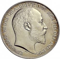 Large Obverse for Crown 1902 coin