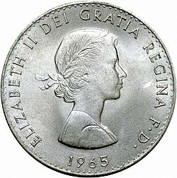 Large Obverse for Crown 1965 coin