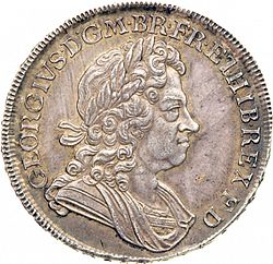 Large Obverse for Crown 1720 coin