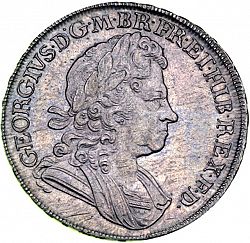 Large Obverse for Crown 1723 coin