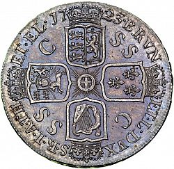 Large Reverse for Crown 1723 coin