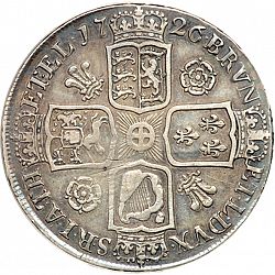 Large Reverse for Crown 1726 coin