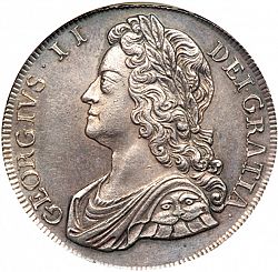 Large Obverse for Crown 1741 coin
