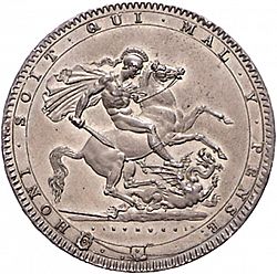 Large Reverse for Crown 1820 coin